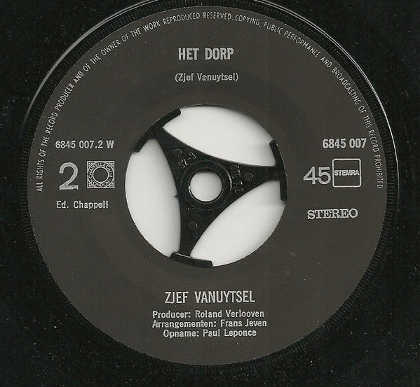 Wim Sonneveld / Zjef Vanuytsel -Mijn Dorp Van Toen