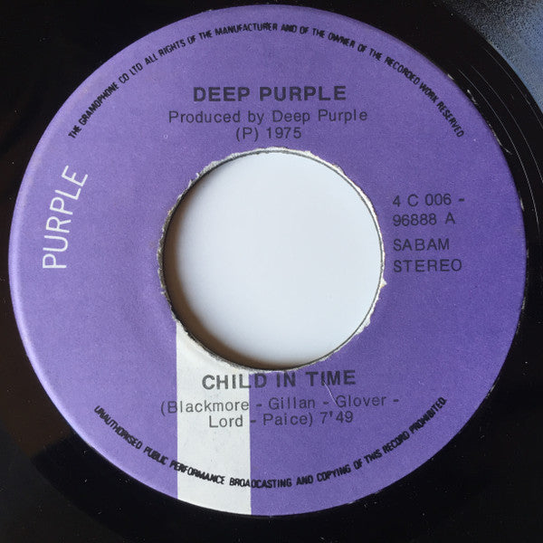 Deep Purple -Child In Time / Smoke On The Water / Fireball