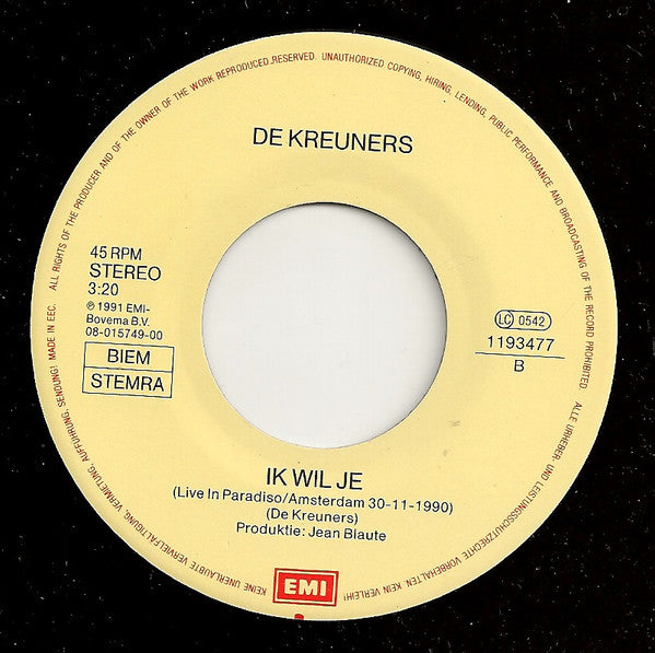 De Kreuners -In De Zin Van Mijn Leven