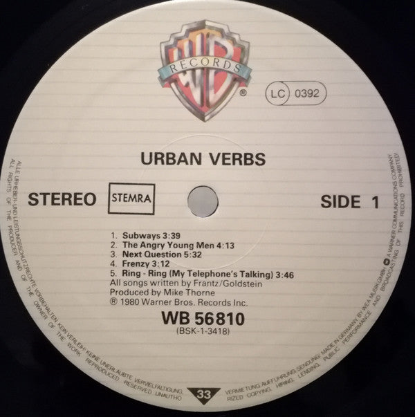 Urban Verbs - Urban Verbs