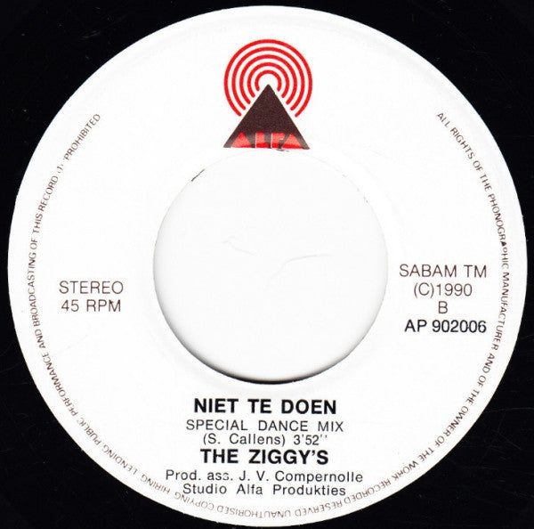 The Ziggy's - Niet Te Doen!