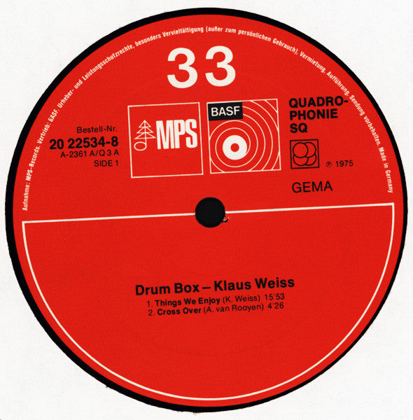 Klaus Weiss - Drum Box
