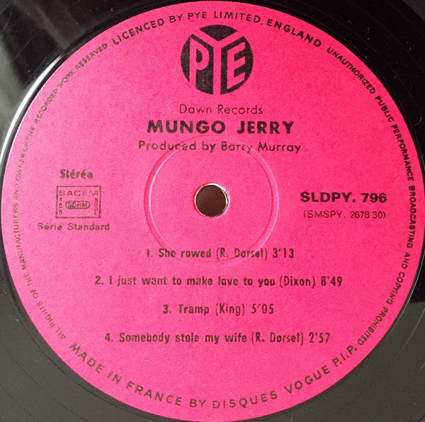 Mungo Jerry -Somebody Stole My Wife