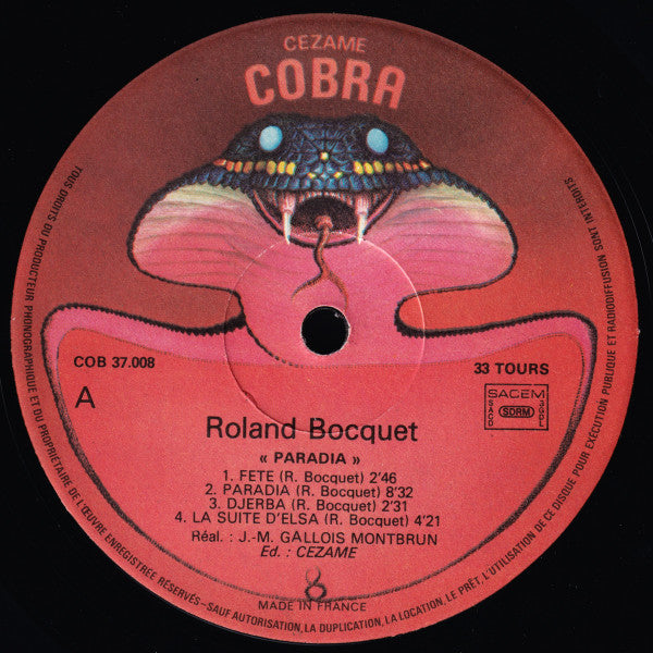 Roland Bocquet -Paradia