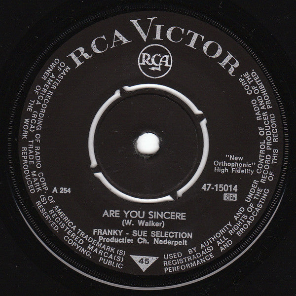 Franky-Sue Selection -Are You Sincere