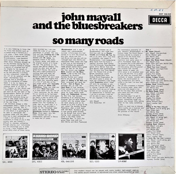 John Mayall & The Bluesbreakers -So Many Roads