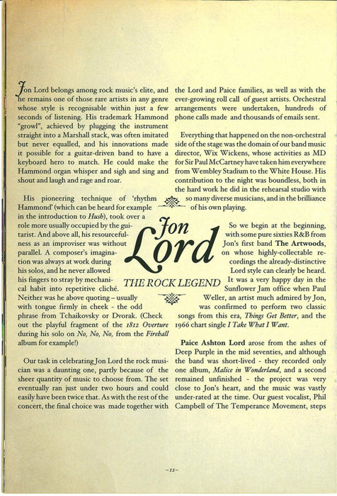 Various -Celebrating Jon Lord