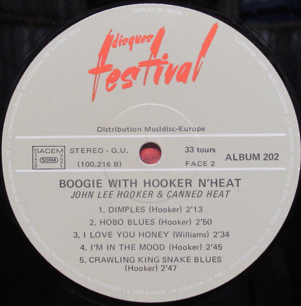 John Lee Hooker & Canned Heat -Boogie With Hooker N' Heat