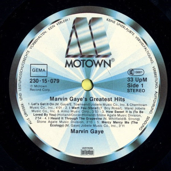 Marvin Gaye -Marvin Gaye's Greatest Hits