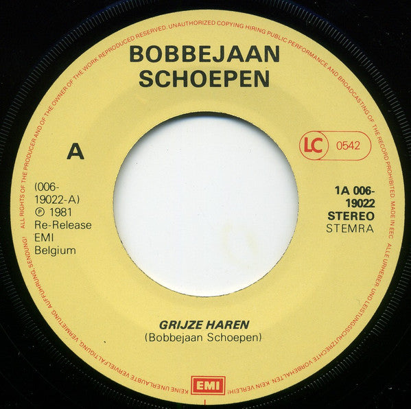 Bobbejaan Schoepen -Grijze Haren / Café Zonder Bier