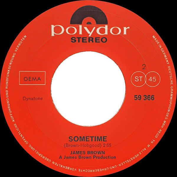 James Brown -Let A Man Come In And Do The Popcorn