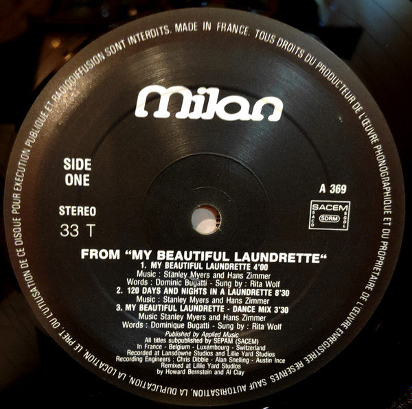 Stanley Myers - Music From The Films My Beautiful Laundrette/Wish You Were Here/Sammy And Rosie Get Laid