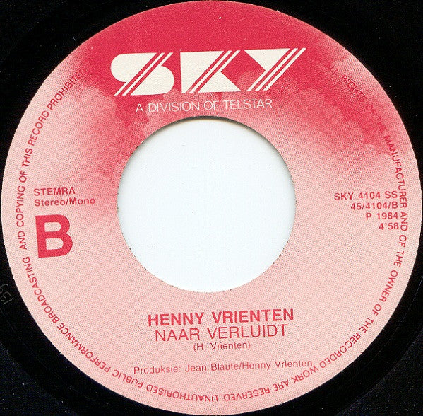 Henny Vrienten -Geen Ballade