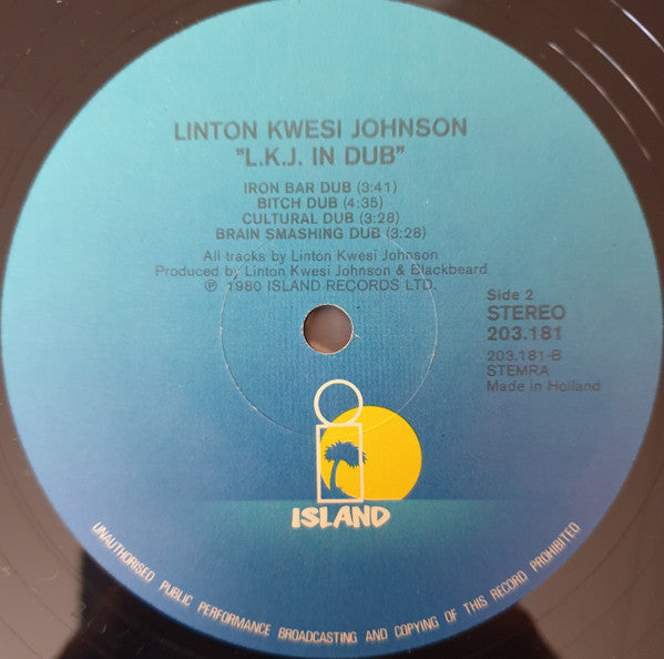 Linton Kwesi Johnson -LKJ In Dub