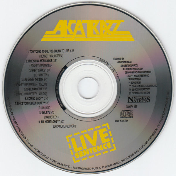 Alcatrazz -Live Sentence (No Parole From Rock 'n' Roll)