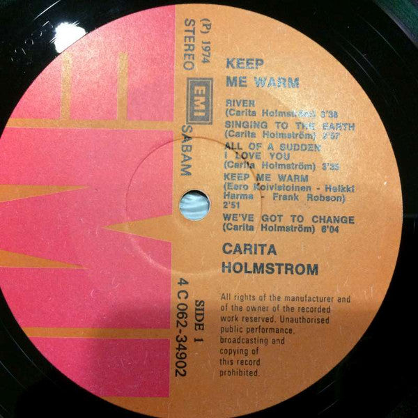 Carita Holmström -We Are What We Do (Keep Me Warm)