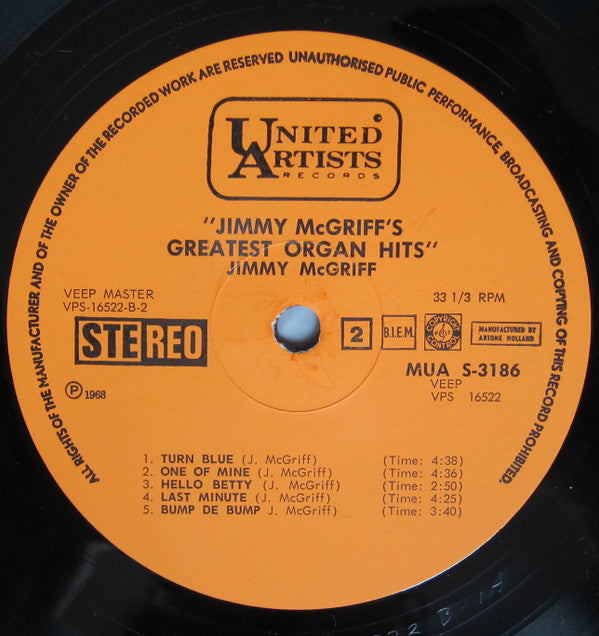 Jimmy McGriff - Jimmy McGriff's Greatest Organ Hits