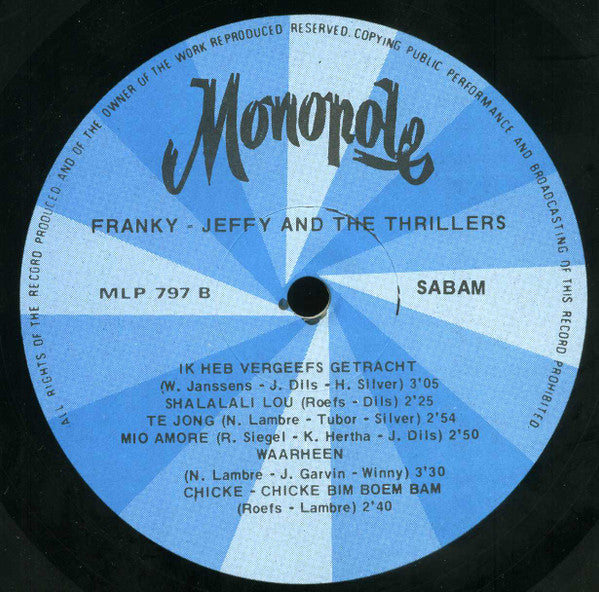 Kwibus En Z'n Kastaars* / Franky-Jeffy And The Thrillers* -Kwibus En Z'n Kastaars / Franky-Jeffy And The Thrillers
