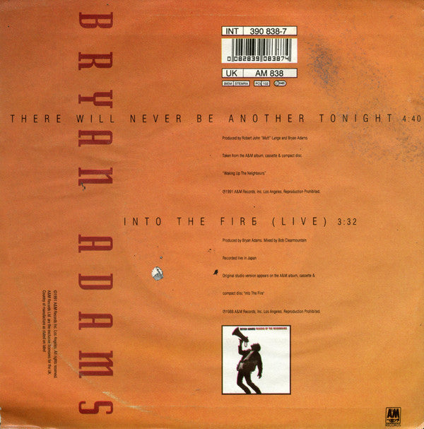 Bryan Adams -There Will Never Be Another Tonight