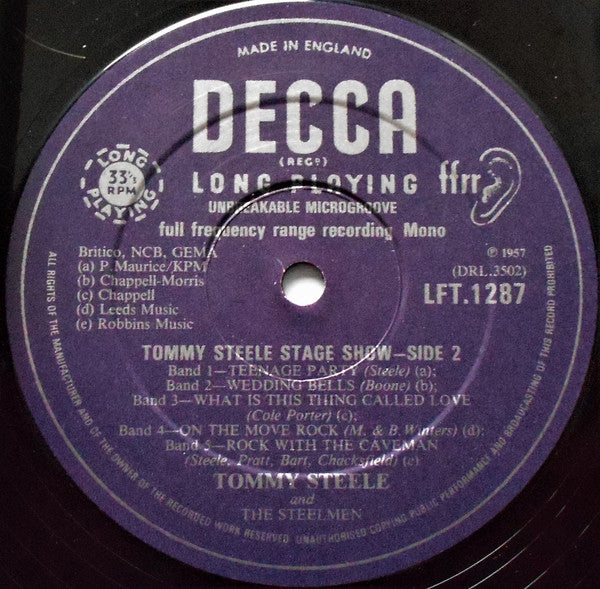 Tommy Steele -Tommy Steele Stage Show