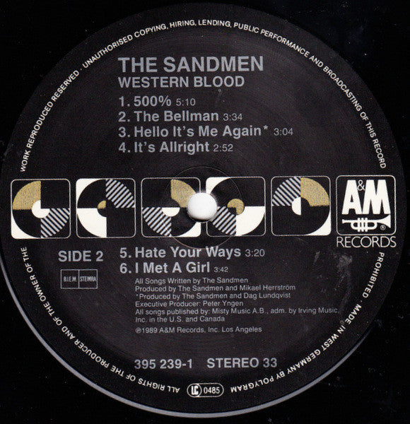 The Sandmen (2) -Western Blood