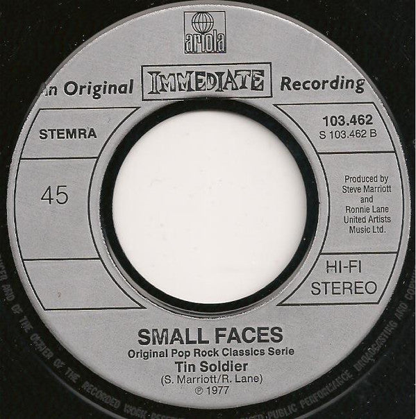 Small Faces -Itchycoo Park / Tin Soldier