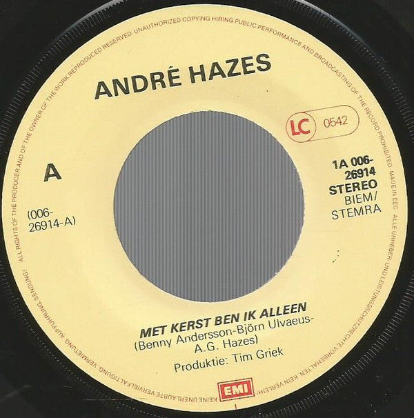 André Hazes -Met Kerst Ben Ik Alleen