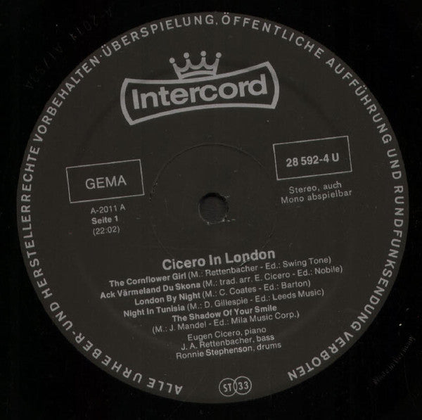 Eugen Cicero - Cicero In London