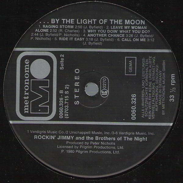 Rockin' Jimmy & The Brothers Of The Night -By The Light Of The Moon