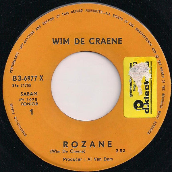 Wim De Craene -Rozane / Sara