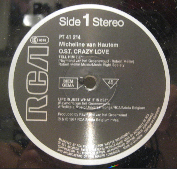 Raymond van het Groenewoud -Extracts From The Original Soundtrack From "Crazy Love"