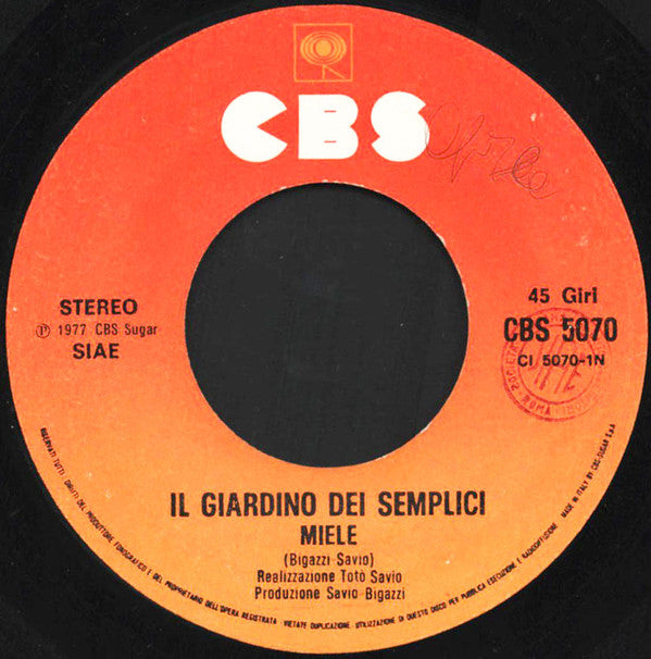 Il Giardino Dei Semplici -Miele