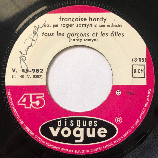 Françoise Hardy -J'suis D'accord