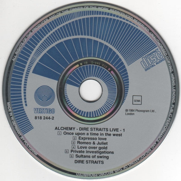 Dire Straits -Alchemy - Dire Straits Live