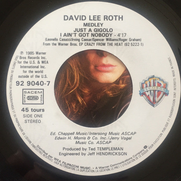David Lee Roth -Just A Gigolo / I Ain't Got Nobody (Medley)