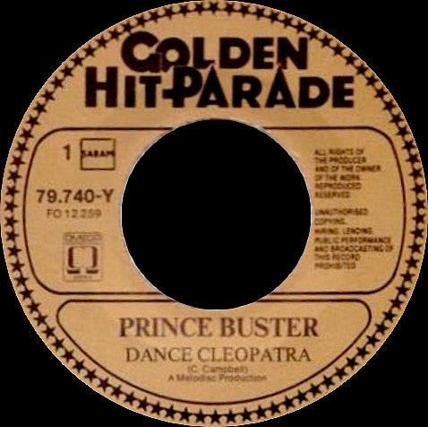 Prince Buster -Dance Cleopatra / Al Capone