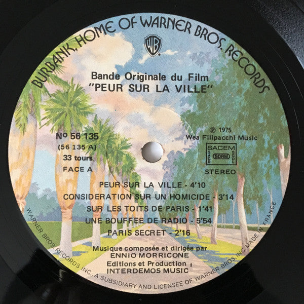 Morricone* -Peur Sur La Ville (Bande Originale Du Film)