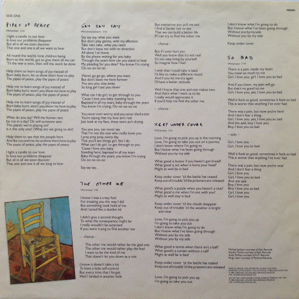 Paul McCartney -Pipes Of Peace