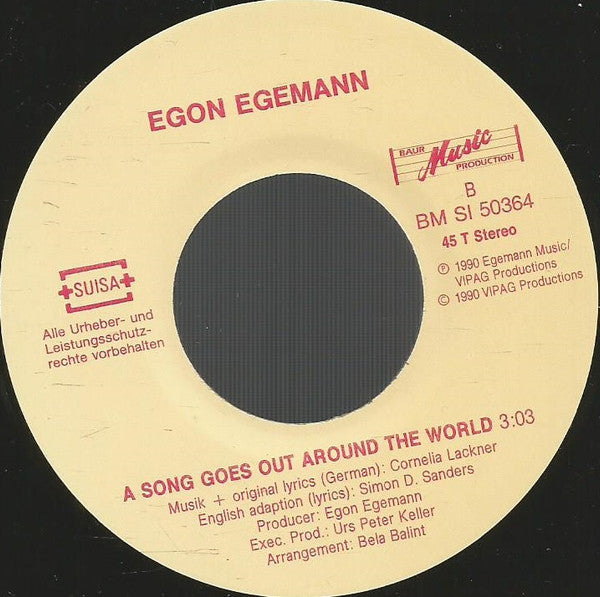 Egon Egemann -Musik Klingt In Die Welt Hinaus / A Song Goes Out Around The World