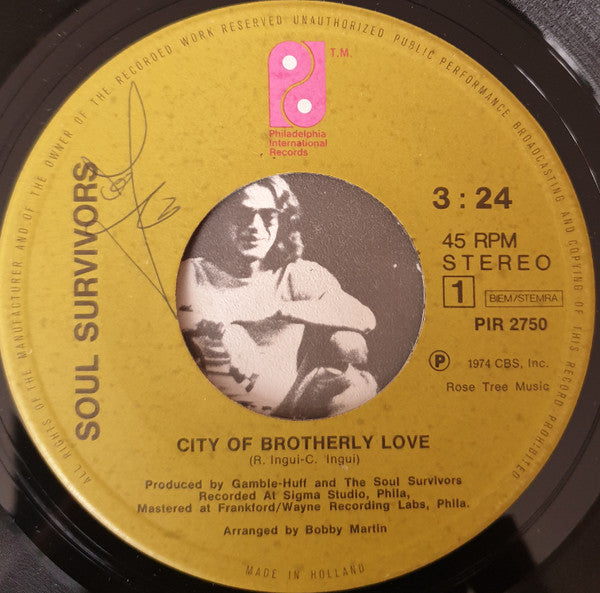 Soul Survivors - City Of Brotherly Love / Best Time Was The Last Time