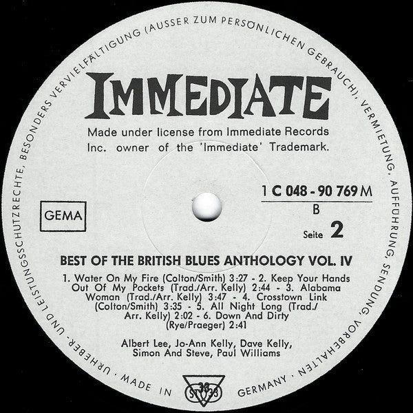 Various -Best Of The British Blues Anthology Vol.4