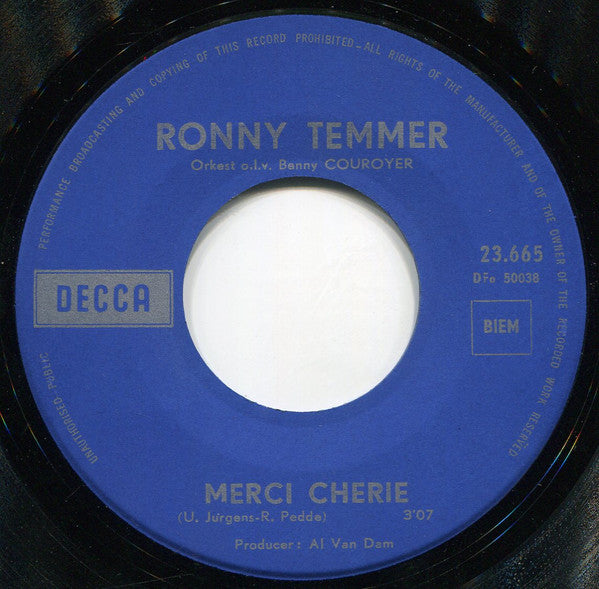 Ronny Temmer -Merci Cherie