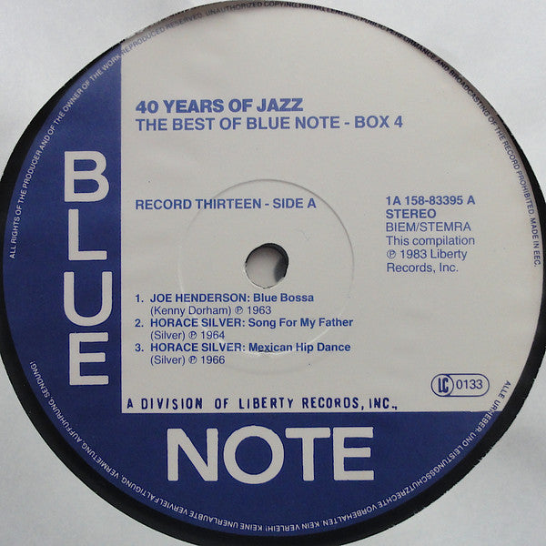 Various - 40 Years Of Jazz - The Best Of Blue Note - Box 4