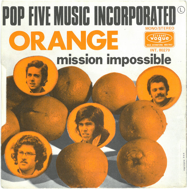 Pop Five Music Incorporated -Orange