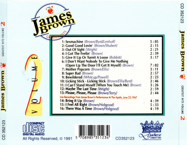 James Brown -Greatest Hits Volume 2