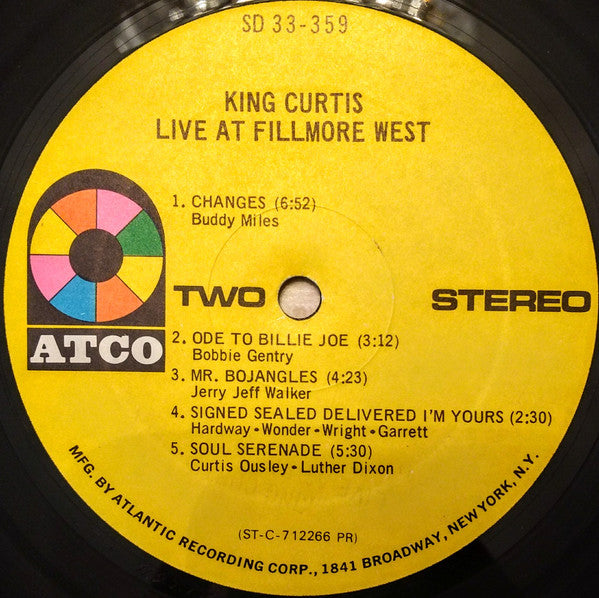 King Curtis -Live At Fillmore West