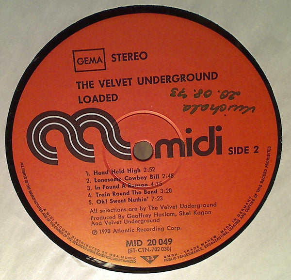 The Velvet Underground Featuring Lou Reed -Loaded