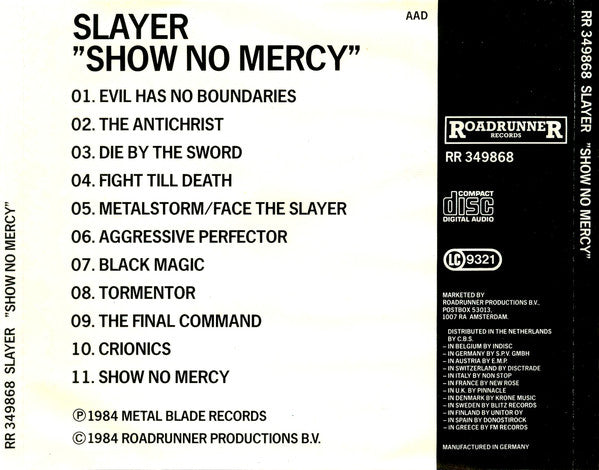 Slayer -Show No Mercy