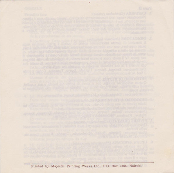 Unknown Artist -Heartbeat Of Africa - Series 2: Birdsong Of Africa