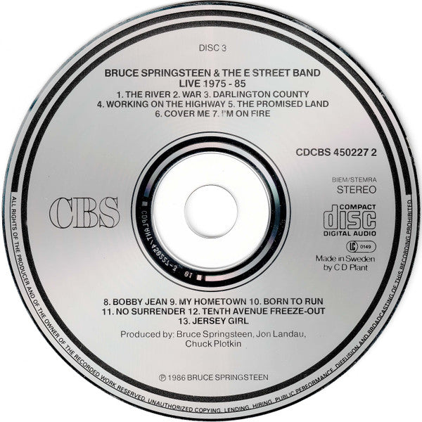 Bruce Springsteen & The E-Street Band -Live/1975-85